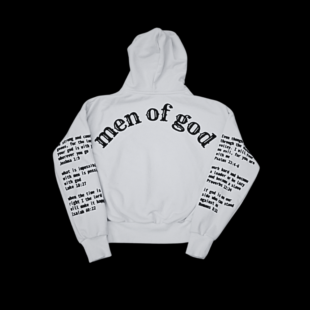 Christelijke Oversized Men of God Hoodie Heren Met Bijbelverzen