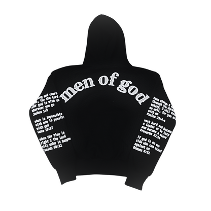 Christelijke Oversized Men of God Hoodie Heren Met Bijbelverzen